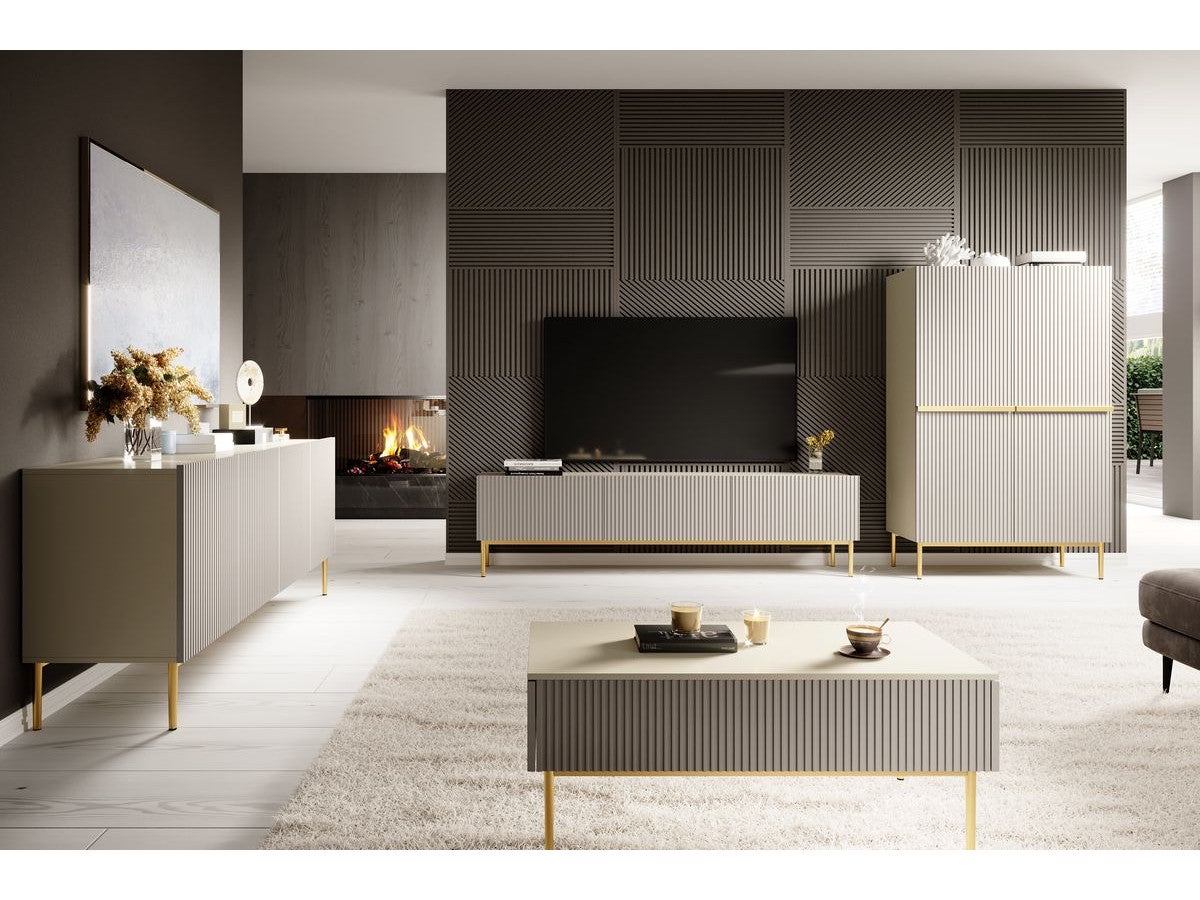 Bobochic Ensemble Kasha Avec Meuble Tv Cm Buffet Portes Cm