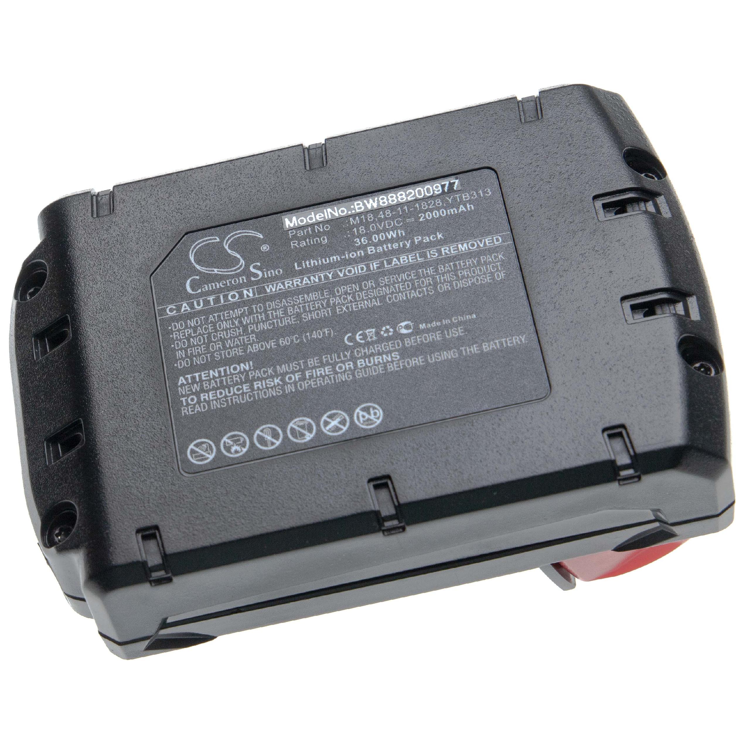 Vhbw Batterie 2000mAh Li Ion 18V pour outillage électrique