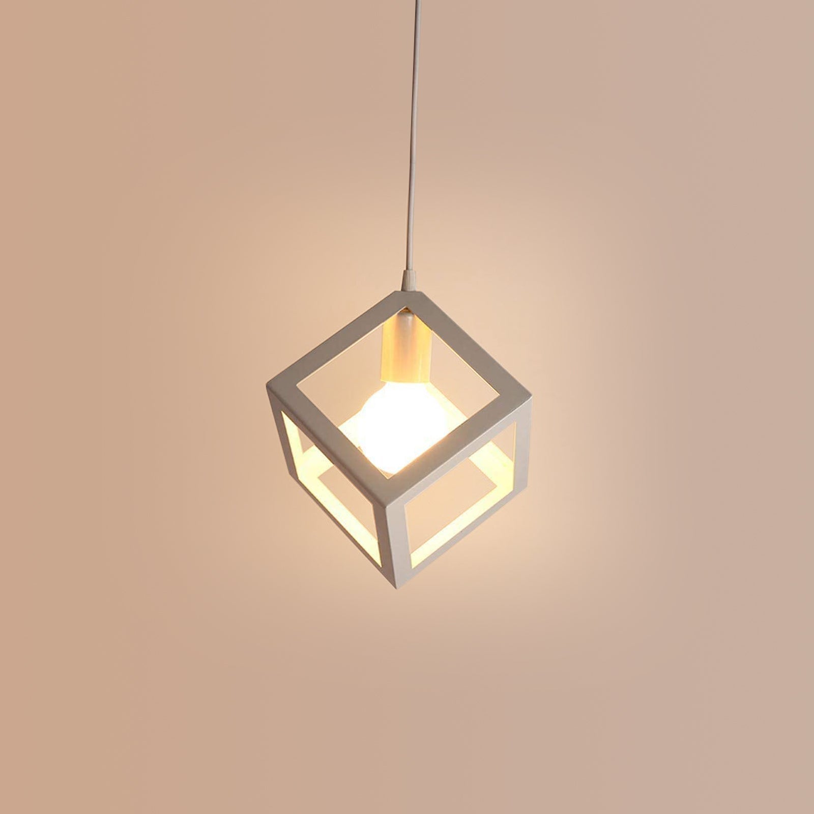 Lustre Suspensions En Forme De Cube Suspension Luminaire Industrielle