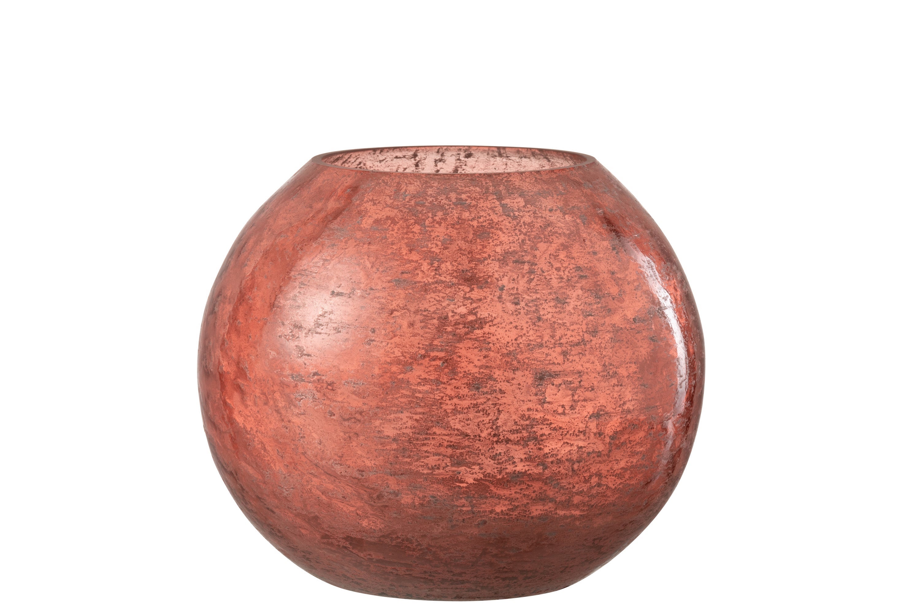 Photophore Nuria Boule En Verre Terracotta Large H 19cm Leroy Merlin