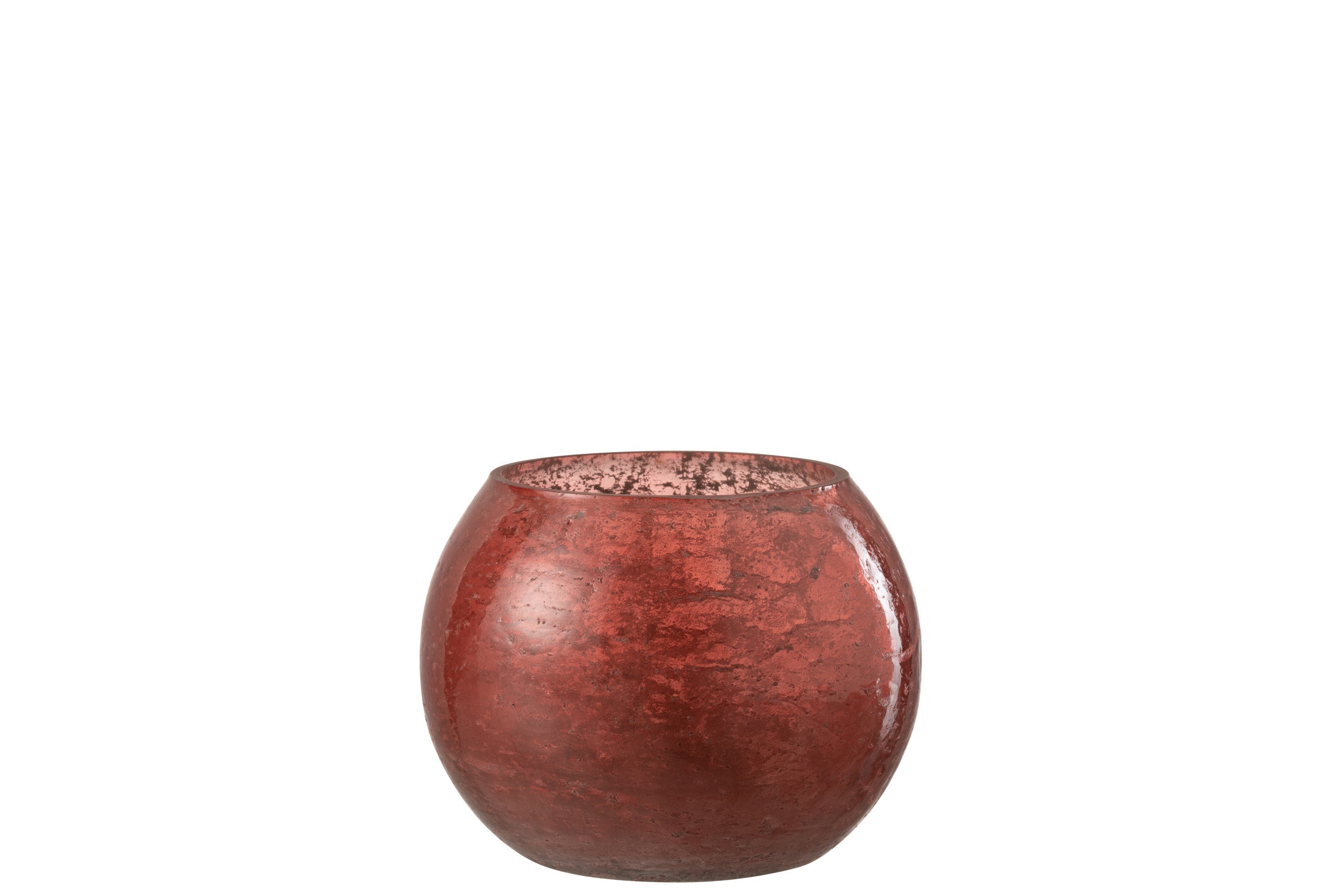 Photophore Nuria Boule En Verre Terracotta Small H 10cm Leroy Merlin