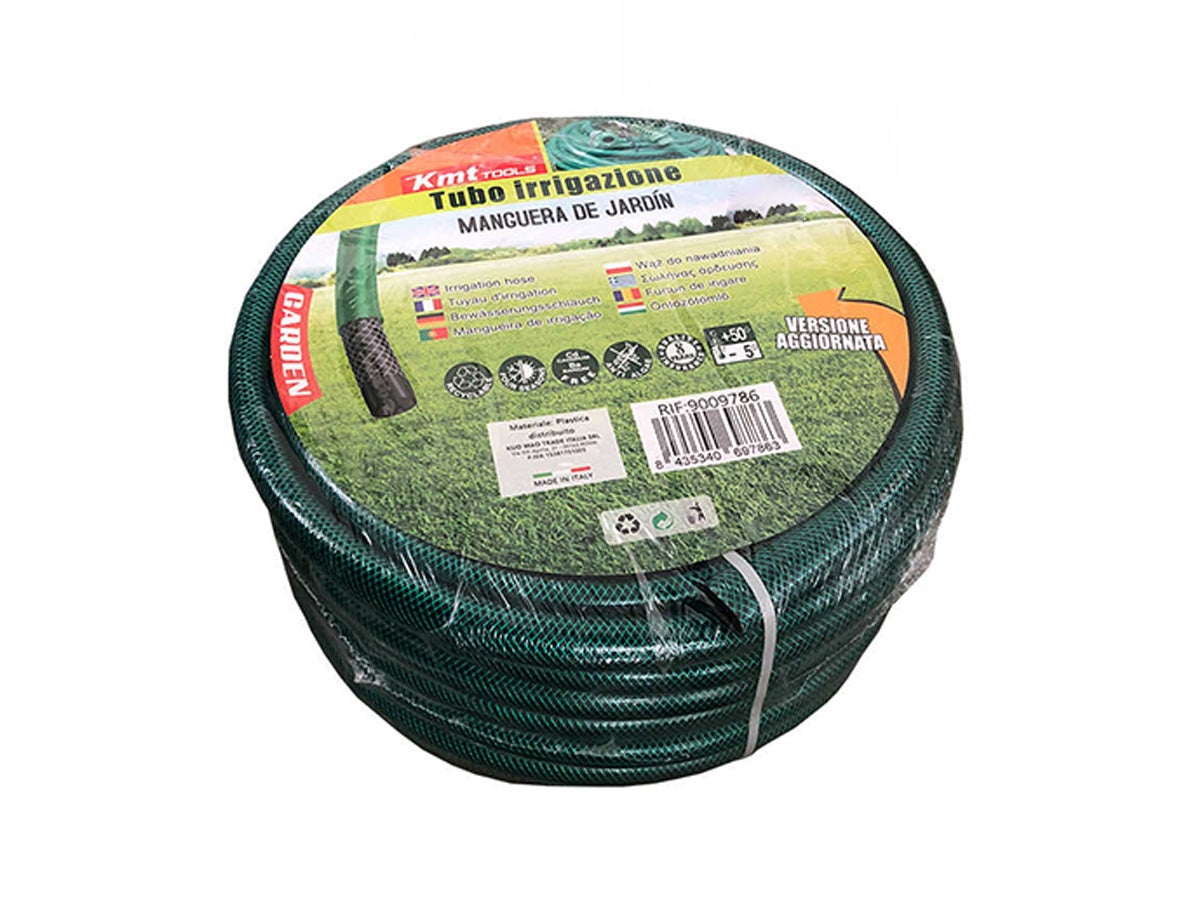 Tubo Irrigazione Retinato 3 Strati Nero Verde 3 4 19mm 25 Metri Tubo