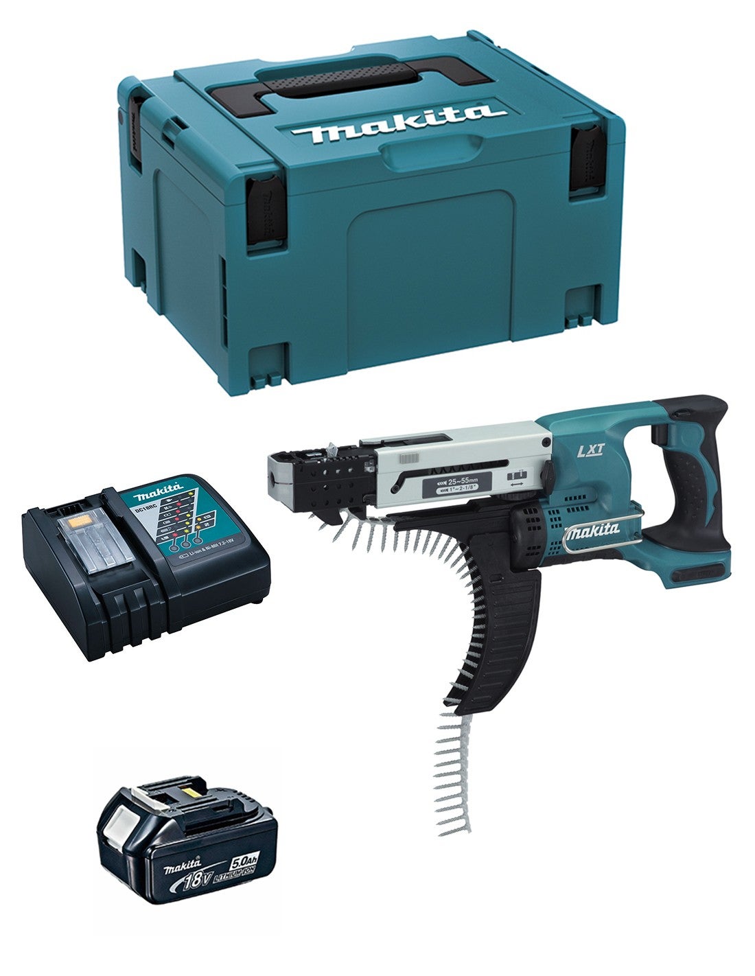 Visseuse Automatique MAKITA DFR550RTJ1 1 X 5 0 Ah DC18RC MAKPAC 3