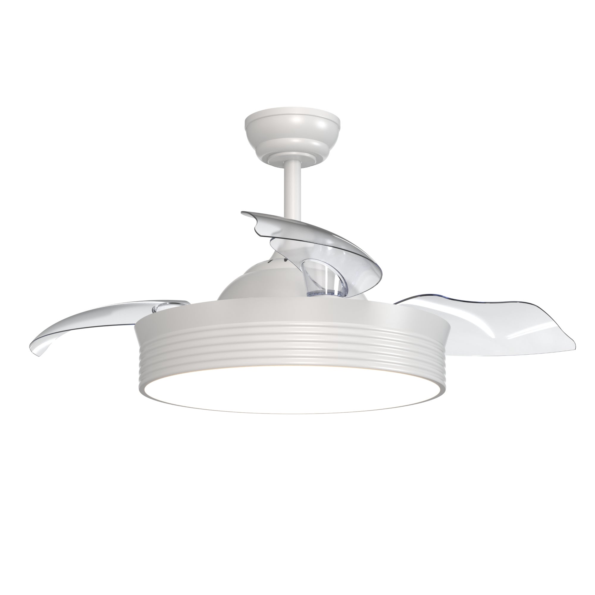 Ventilatore Da Soffitto Con Motore DC 107cm LED 36W CCT Bianco Con