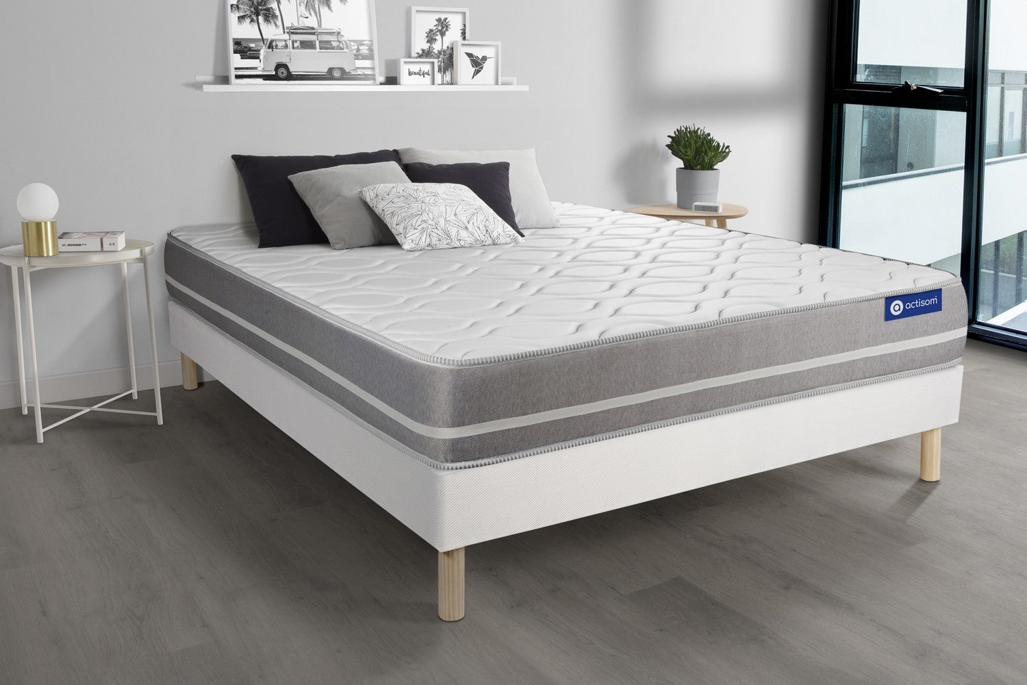 Ensemble Matelas 160 X 200 Cm Actilatex Touch Latex Et Memoire De