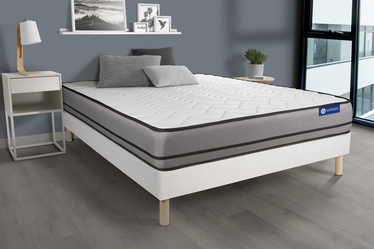 Ensemble matelas 140 x 190 cm Actiflex night Ressorts ensachés Ep