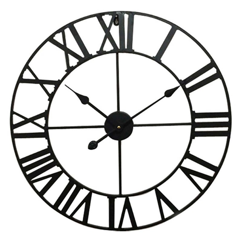 Horloge Murale 60 Cm Analogiques Noir Leroy Merlin