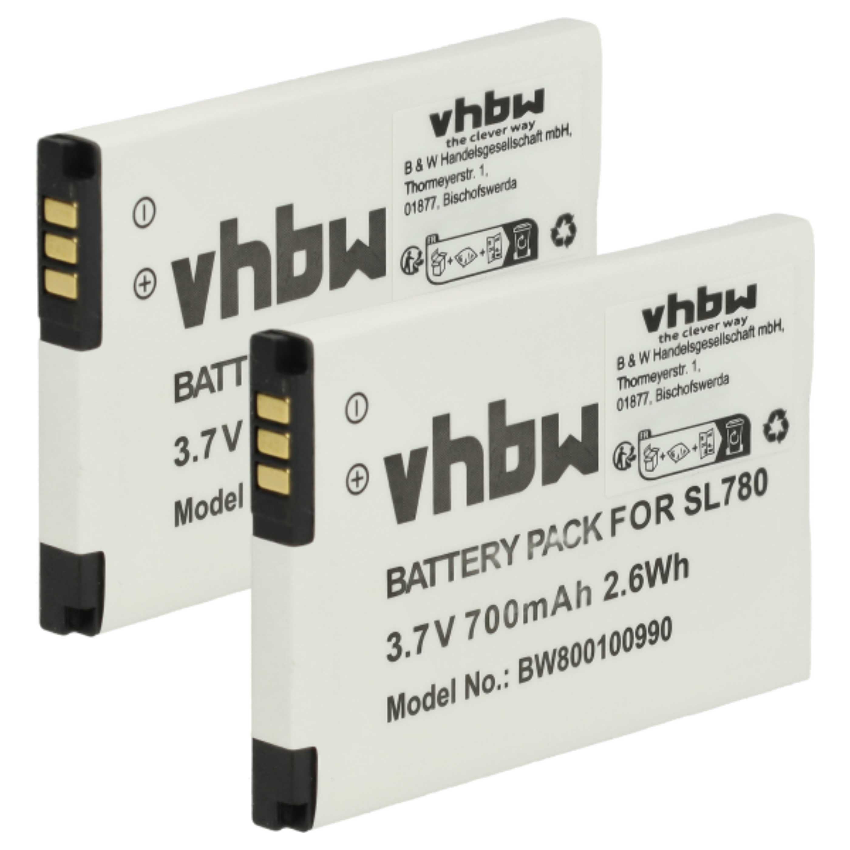 Vhbw X Batterie Compatible Avec Siemens Gigaset Sl Sl H Sl H