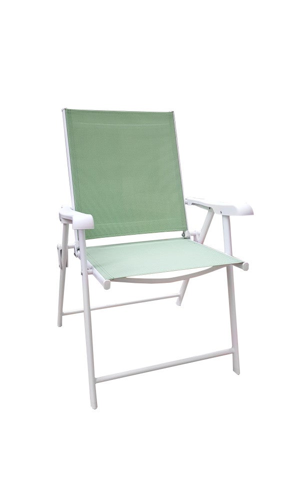 Chaise Pliante En Fer Plastique Coloris Vert Pegane Leroy Merlin