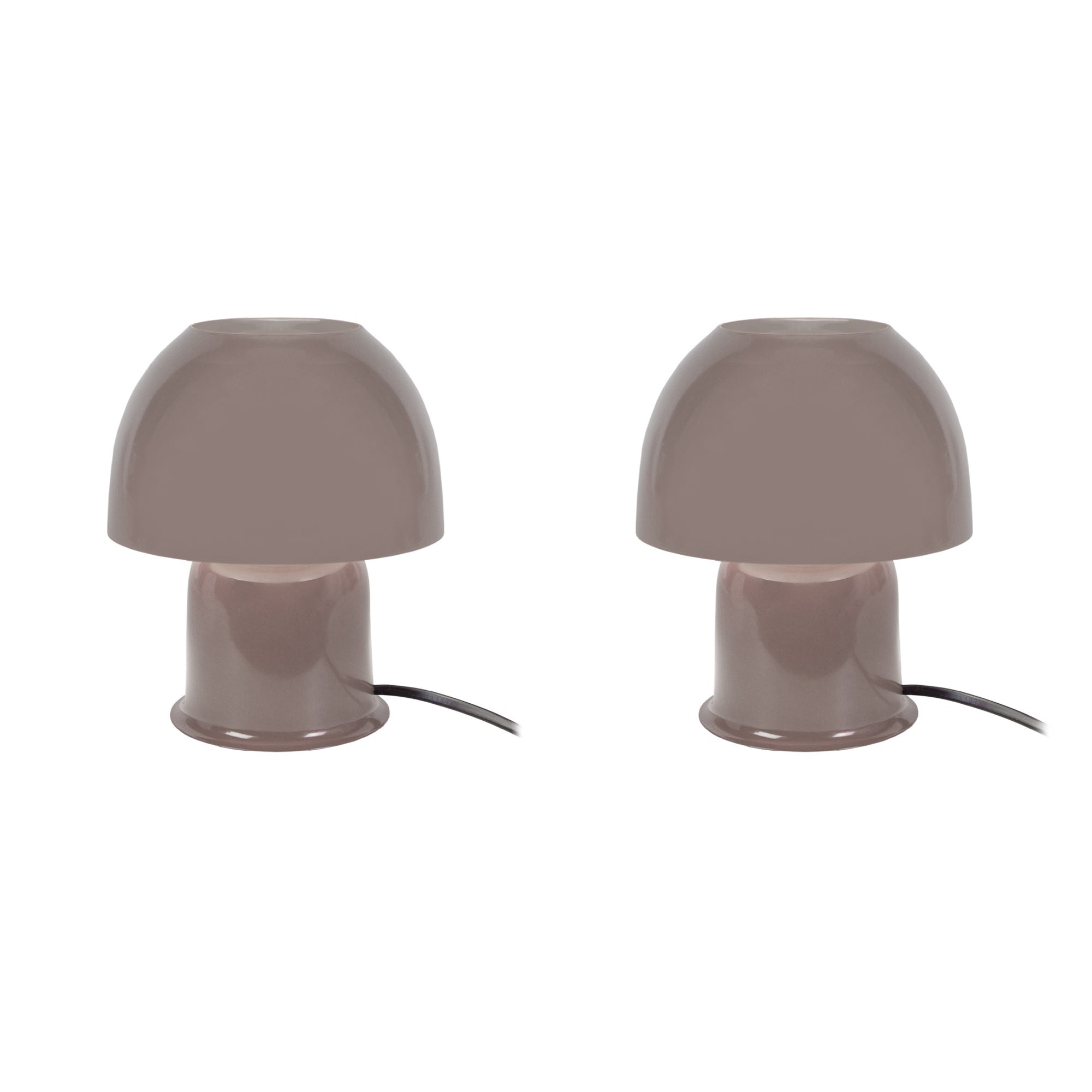 Lampe de chevet TOSEL ELVIRA LT2 métal taupe D 15 x H 18 5 cm Leroy