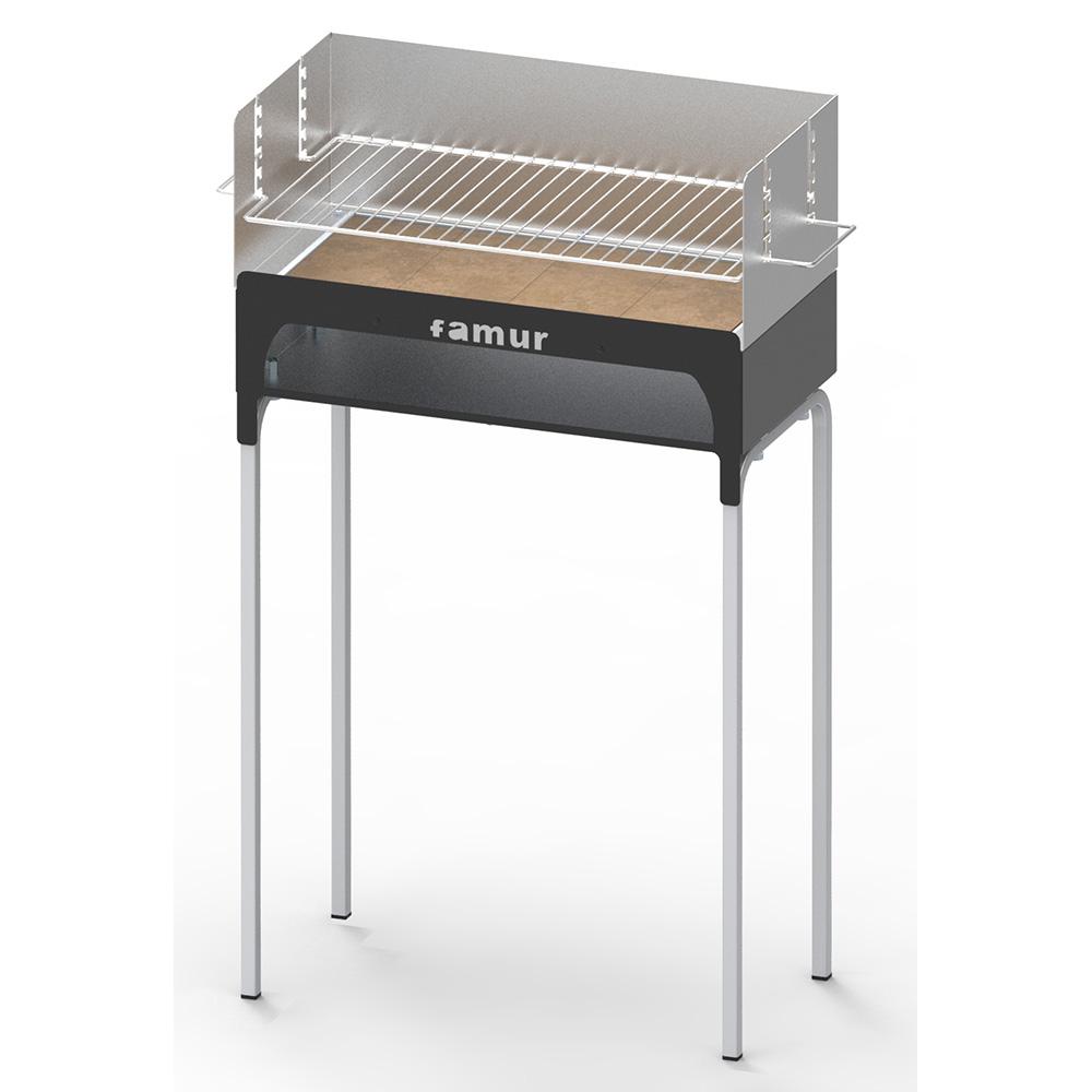 Barbecue A Carbone Con Griglia Cromata Famur Bk Leroy Merlin