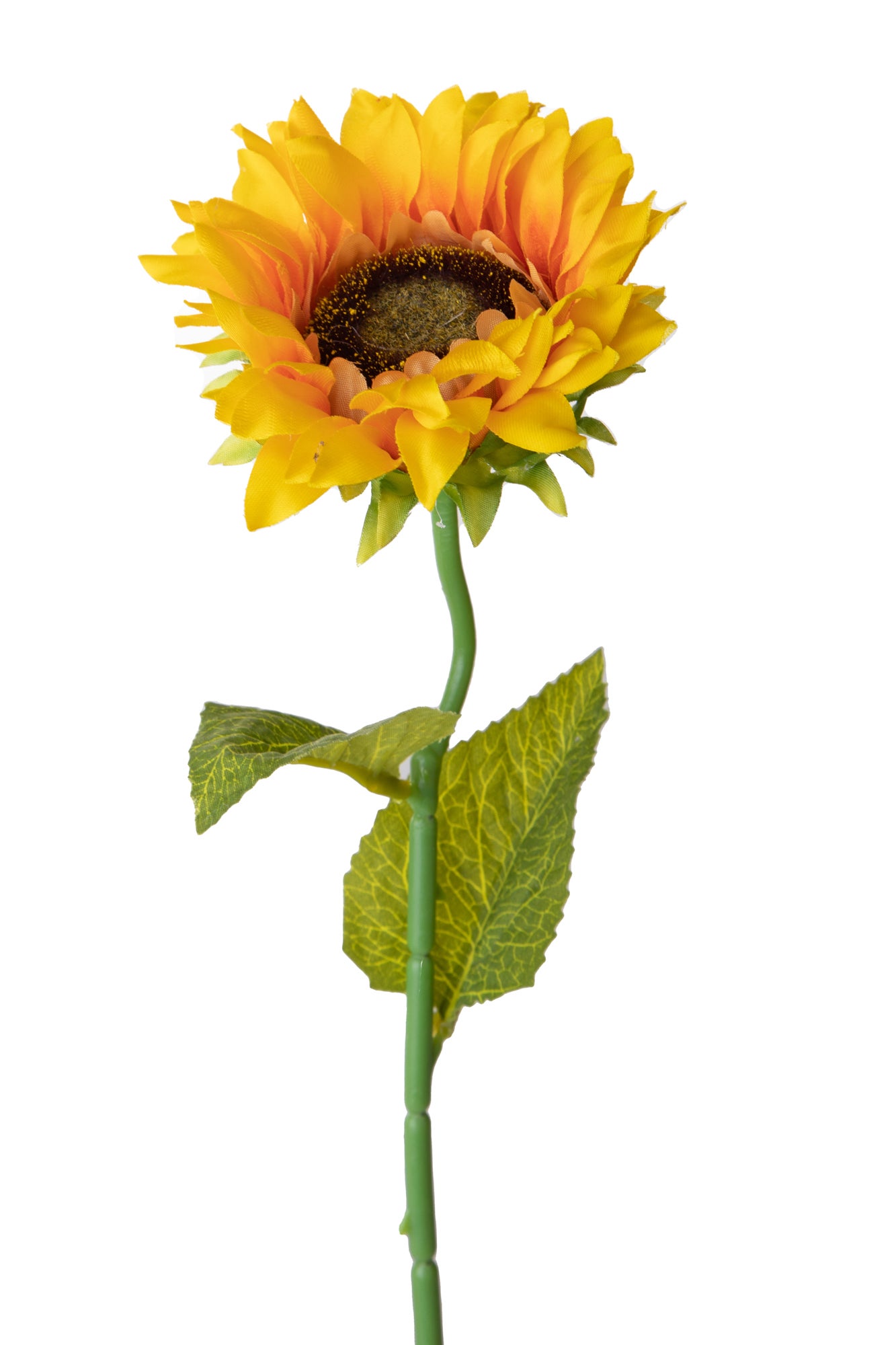 Set 12 Girasoli Artificiali Mini Con Foglie 49 Cm Leroy Merlin