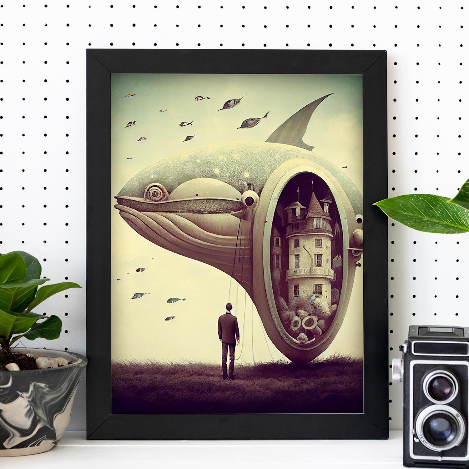 Poster Di Ballena Nacnico In Illustrazioni Surrealismo Cinematografiche