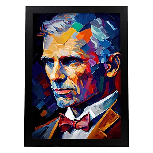 Nacnic Henry Ford Affiche En Style Portrait En Couleur Illustrations De