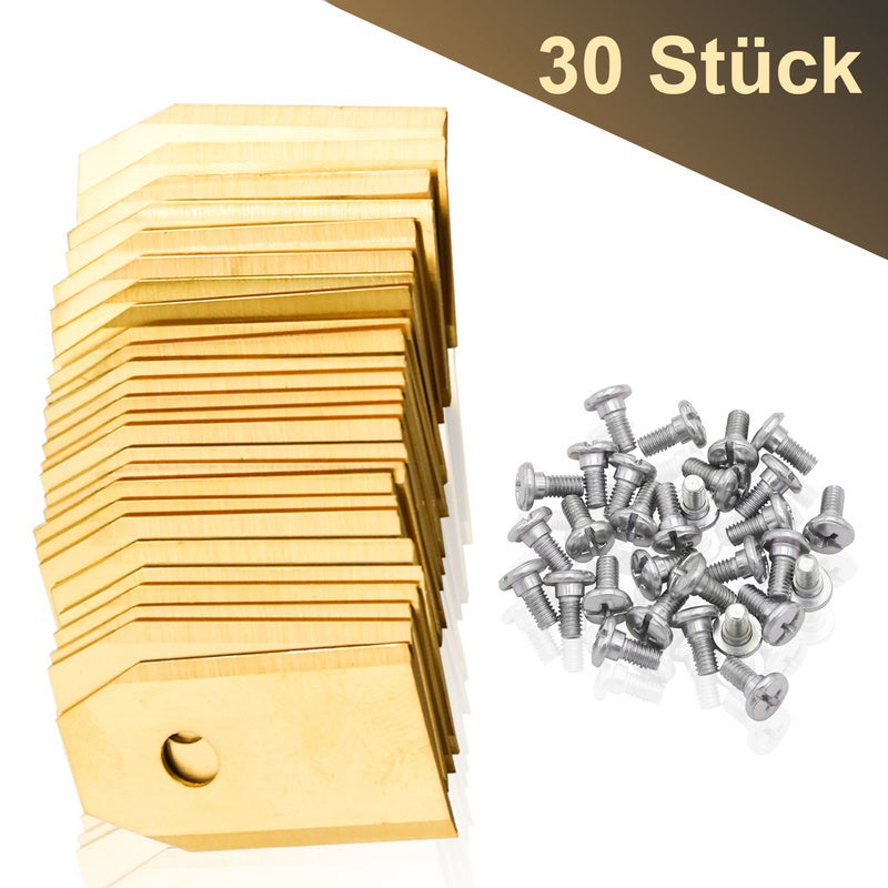 30X Lames De Couteau En Titane Lames De Rechange Couteau Yardforce