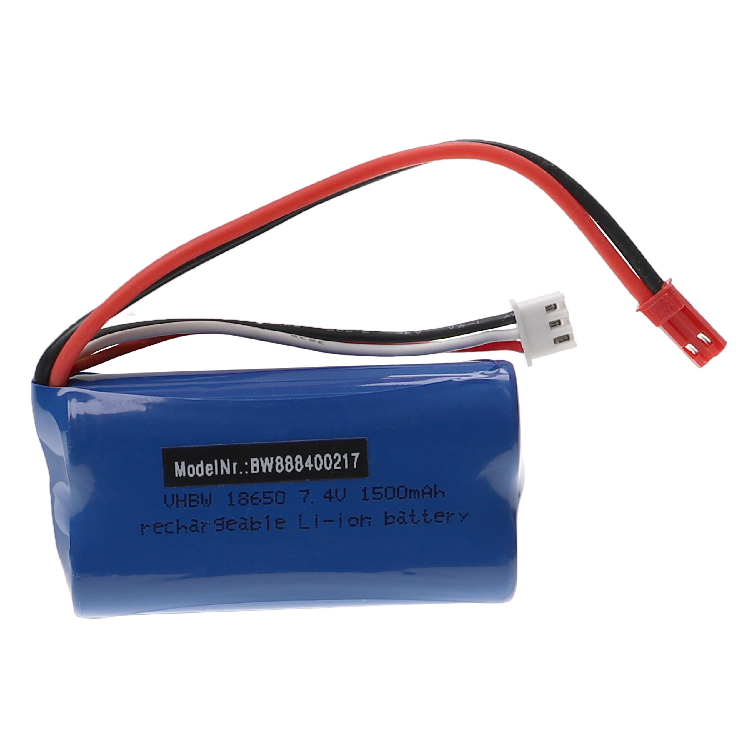 Vhbw Batterie compatible avec Huanqi 957 948 modéle RC 1500mAh 7 4V