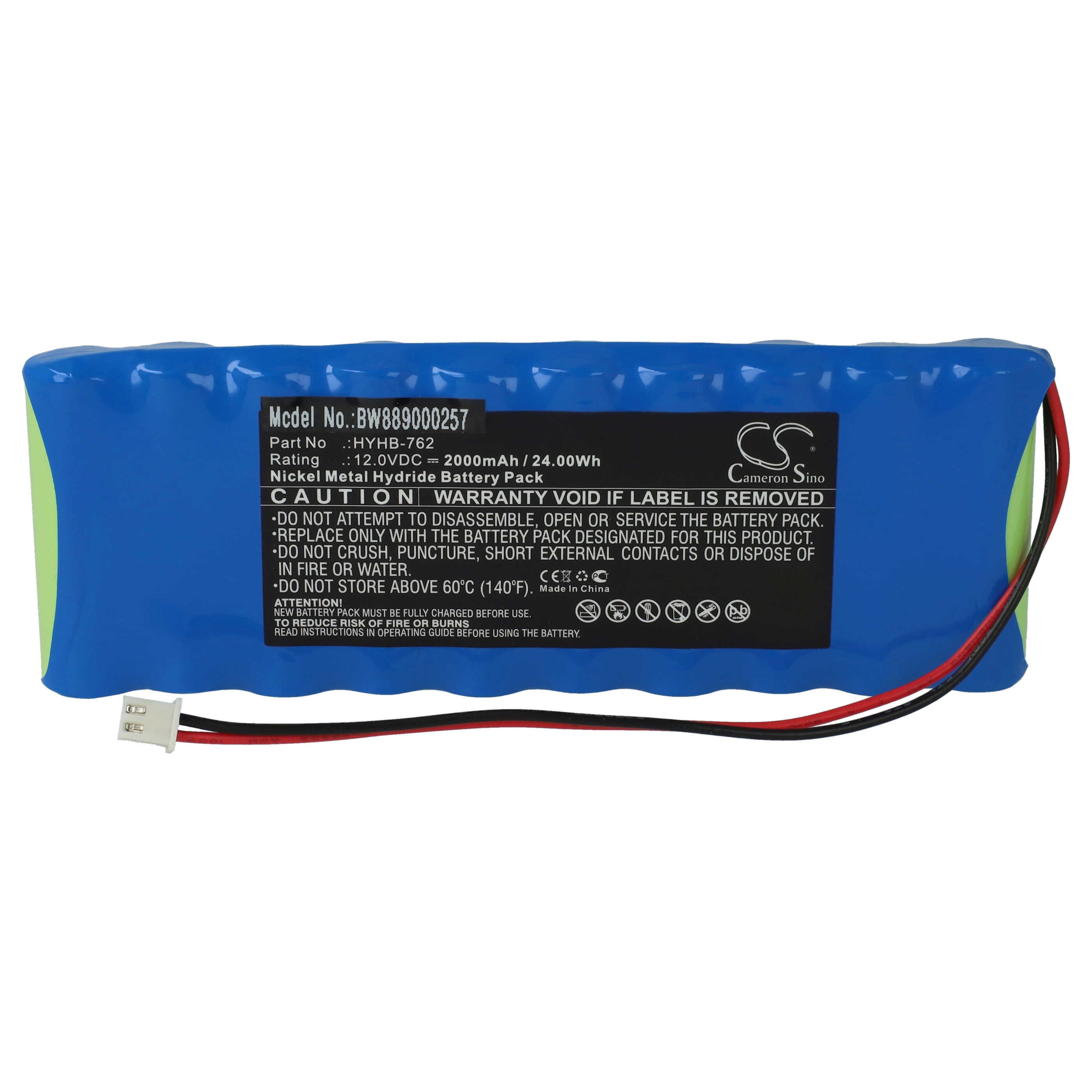 Vhbw Batterie compatible avec Angel AJ5803 appareil médical 2000mAh