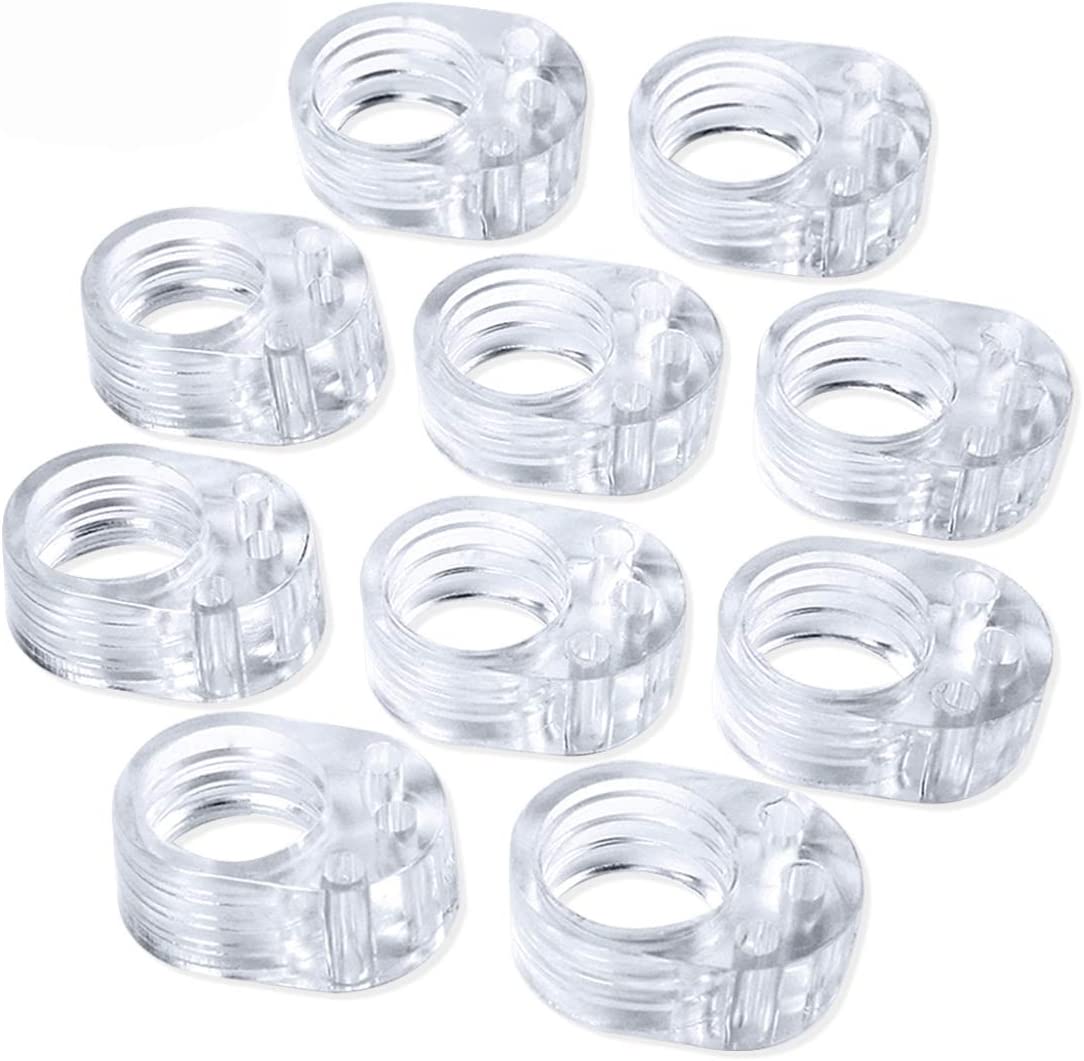 Butée pour poignée de porte en silicone transparent lot de 10 pièces