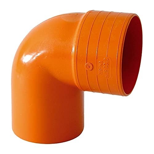 Curva Chiusa In Pvc D Mm Colore Arancio Scarico Pluviale