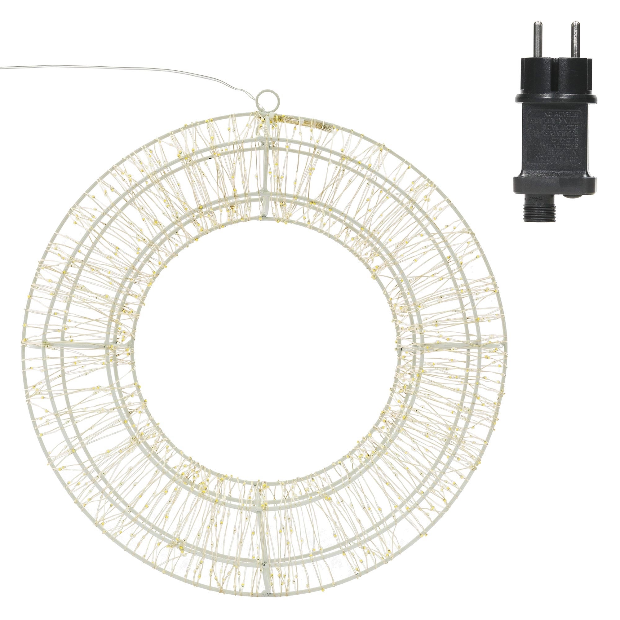 Ghirlanda Natalizia Luminosa Led In Metallo Decorazione Per Porta