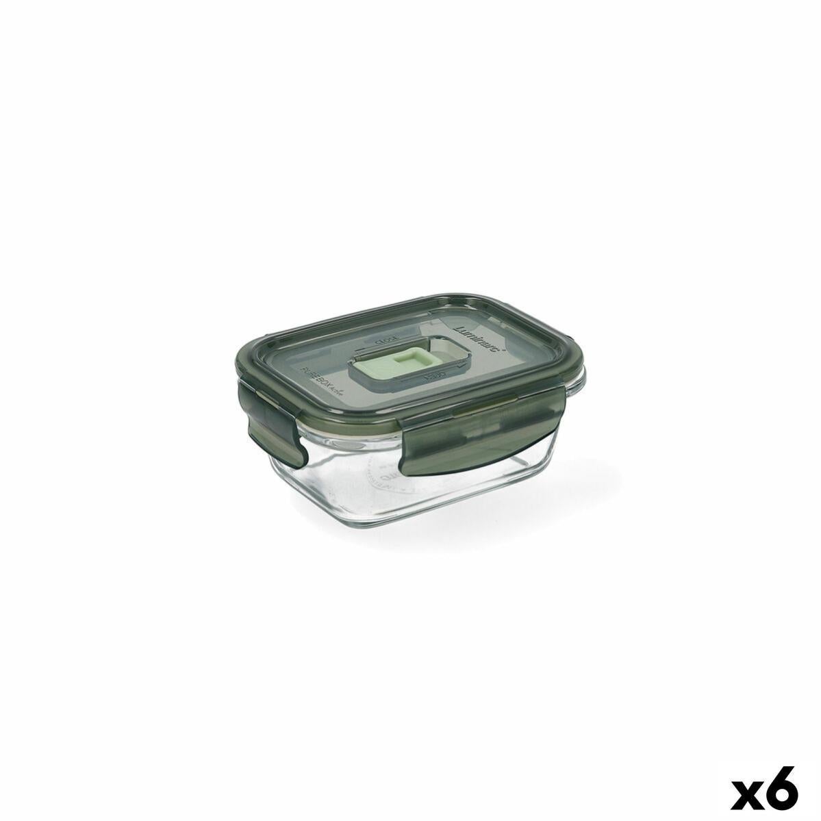 Bo Te Lunch Herm Tique Luminarc Pure Box Ml X Cm Vert Fonc