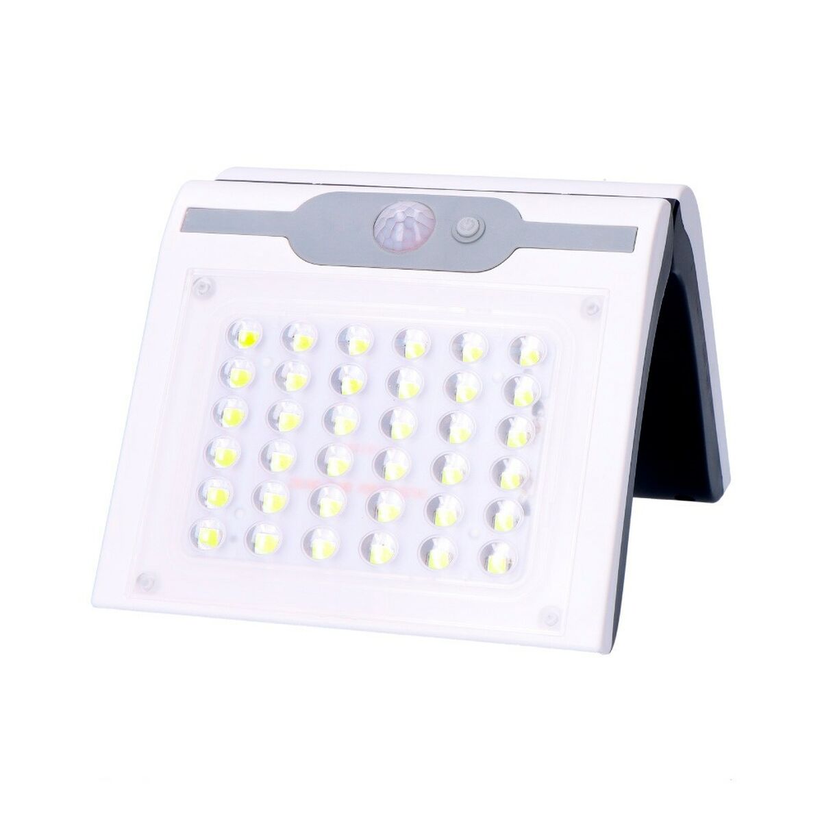 Applique Led Edm Solaire Blanc Capteur De Mouvement K W Lm