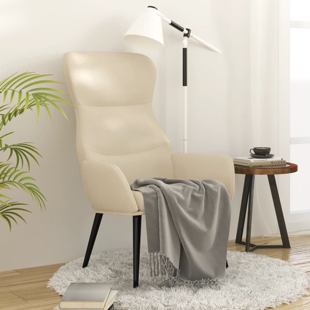 Maison Exclusive Sedia Relax Crema In Tessuto Leroy Merlin