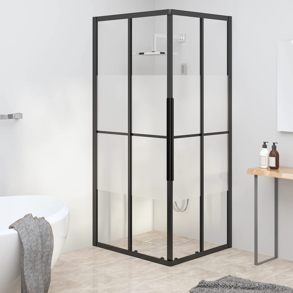 Maison Exclusive Cabine De Duche ESG Semiopaco 90x70x180 Cm Preto