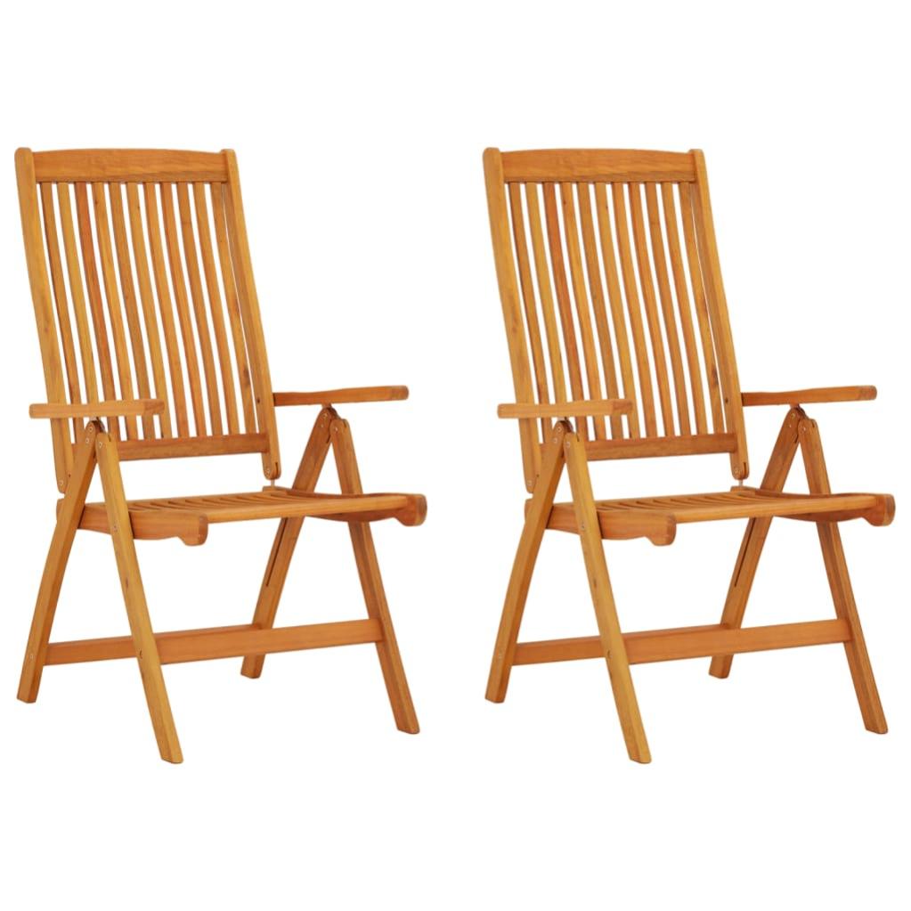 Maison Exclusive Chaises De Jardin Pliables Pcs Bois D Eucalyptus