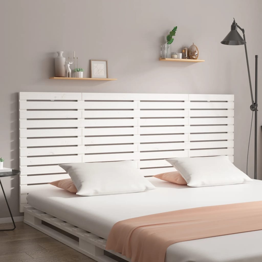 Maison Exclusive T Te De Lit Murale Blanc X X Cm Bois Massif