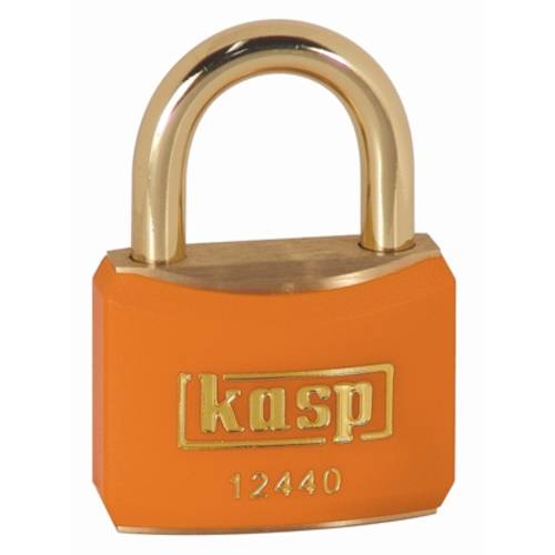 Cadenas 40 mm avec serrure à clé Kasp K12440ORAD or jaune 1 pc s