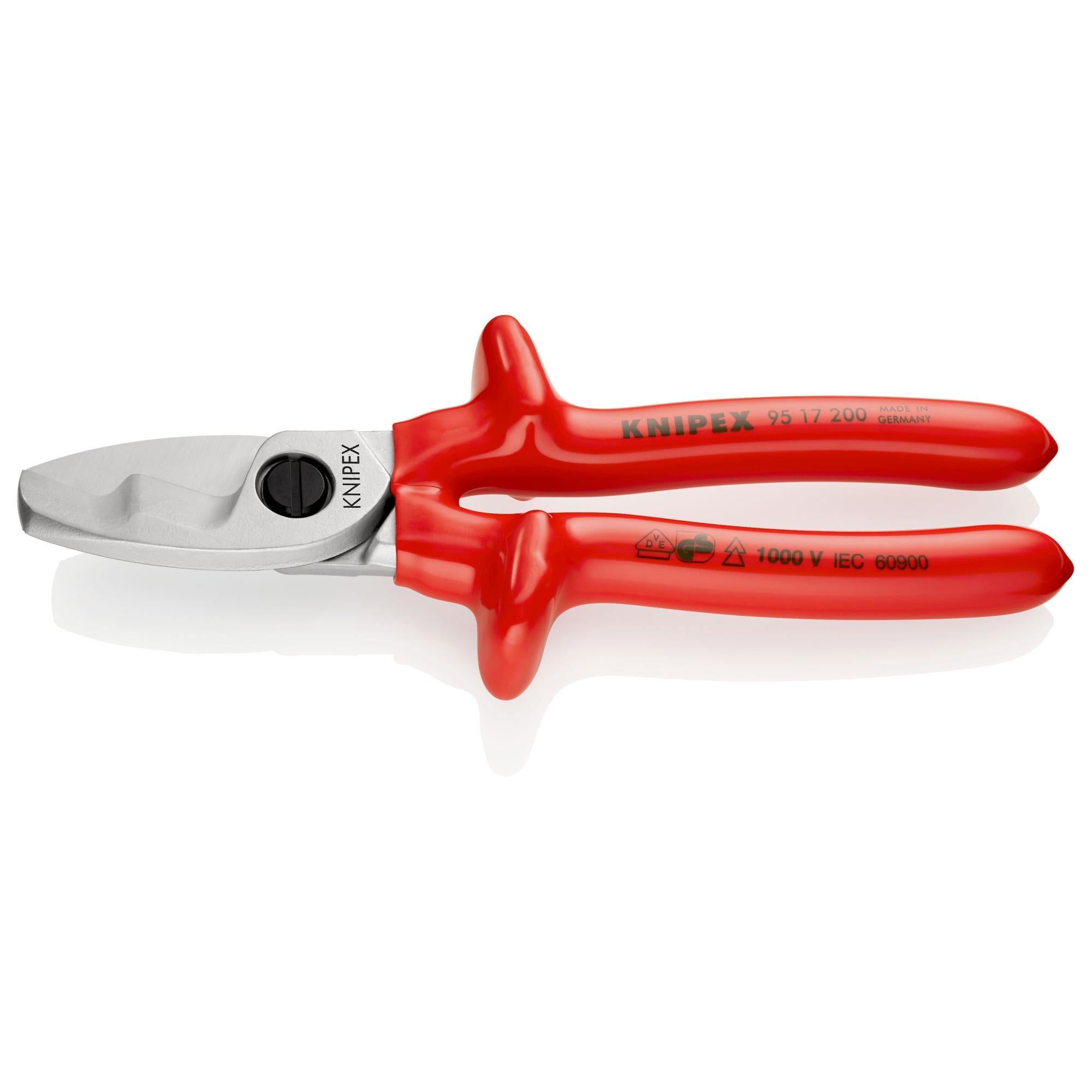 Knipex 95 17 200 Cortacables Doble Filo Aislado VDE 200 Mm Con Mangos