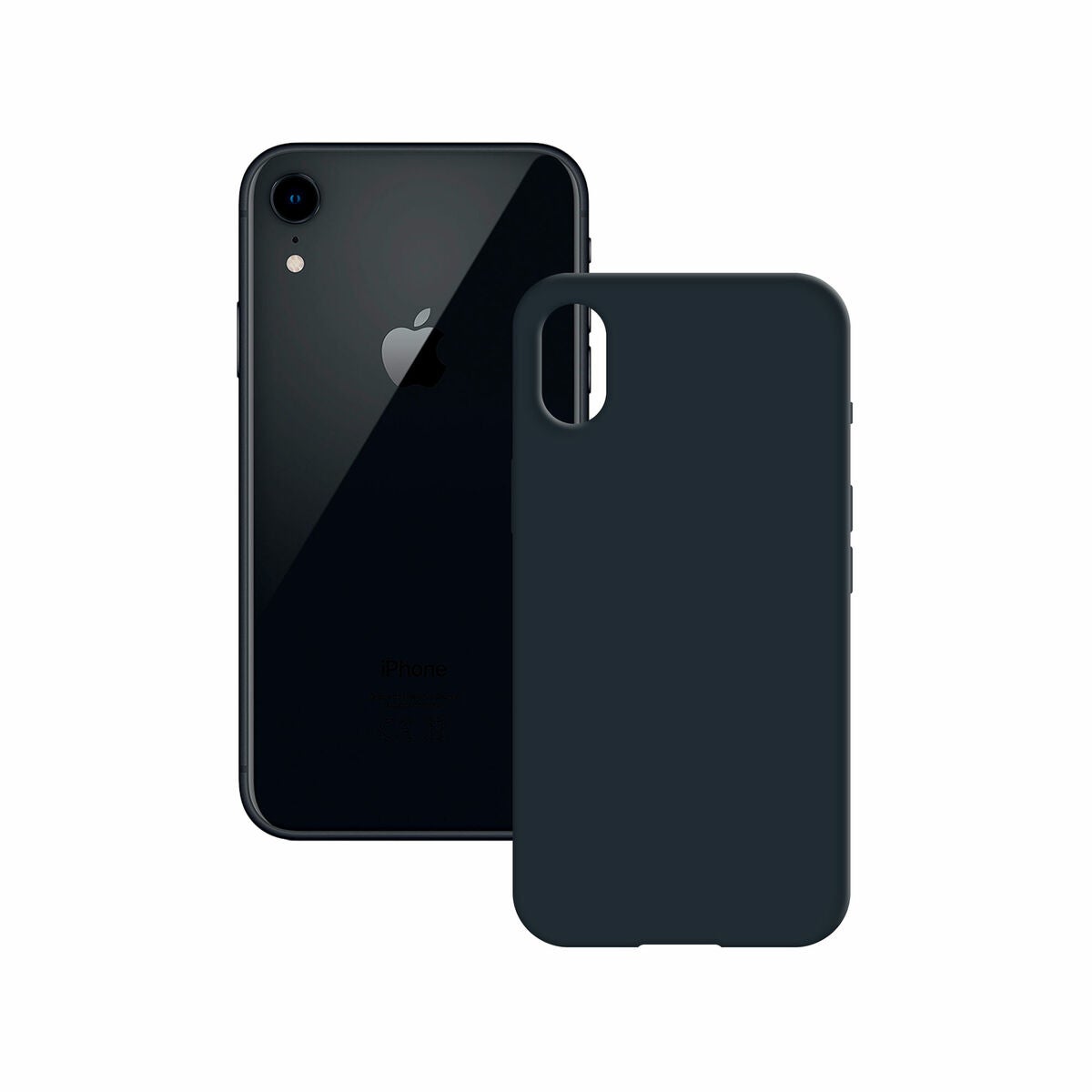 Funda semirrígida para iPhone Xr Antideslizante Interior microfibra