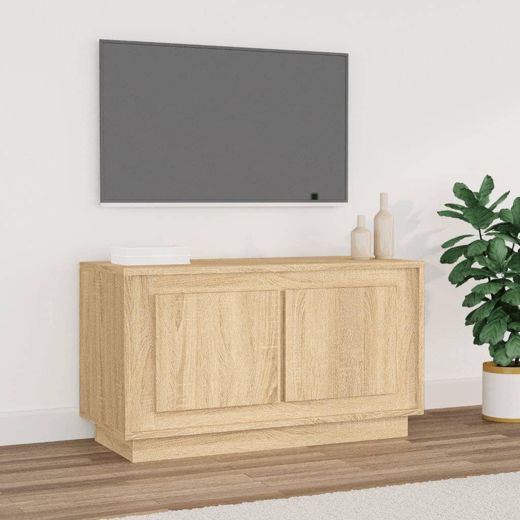 Meuble TV chêne sonoma 80x35x45 cm bois d ingénierie vidaXL Leroy Merlin