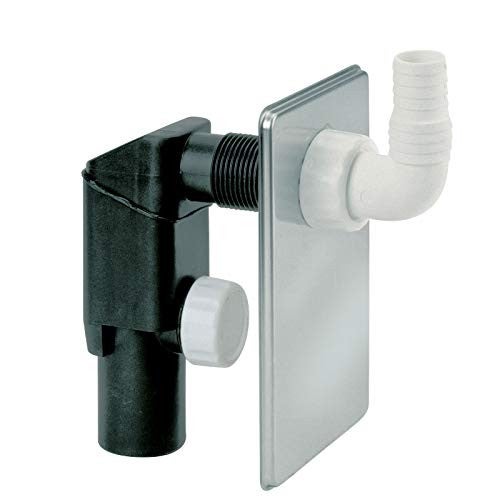 Sifone Per Tubo Lavatrice Ad Incasso A Muro In Pvc Pwc Con Piastra In