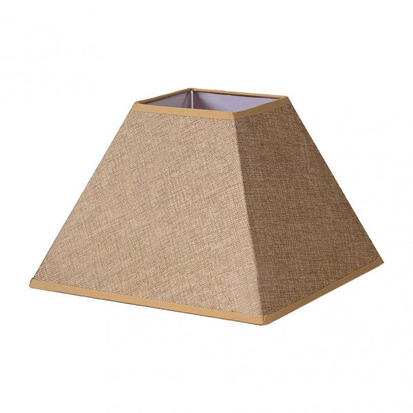 Piramide Divos Abat Jour E27 Marron 45dx20dx32h Saco Jute Leroy Merlin