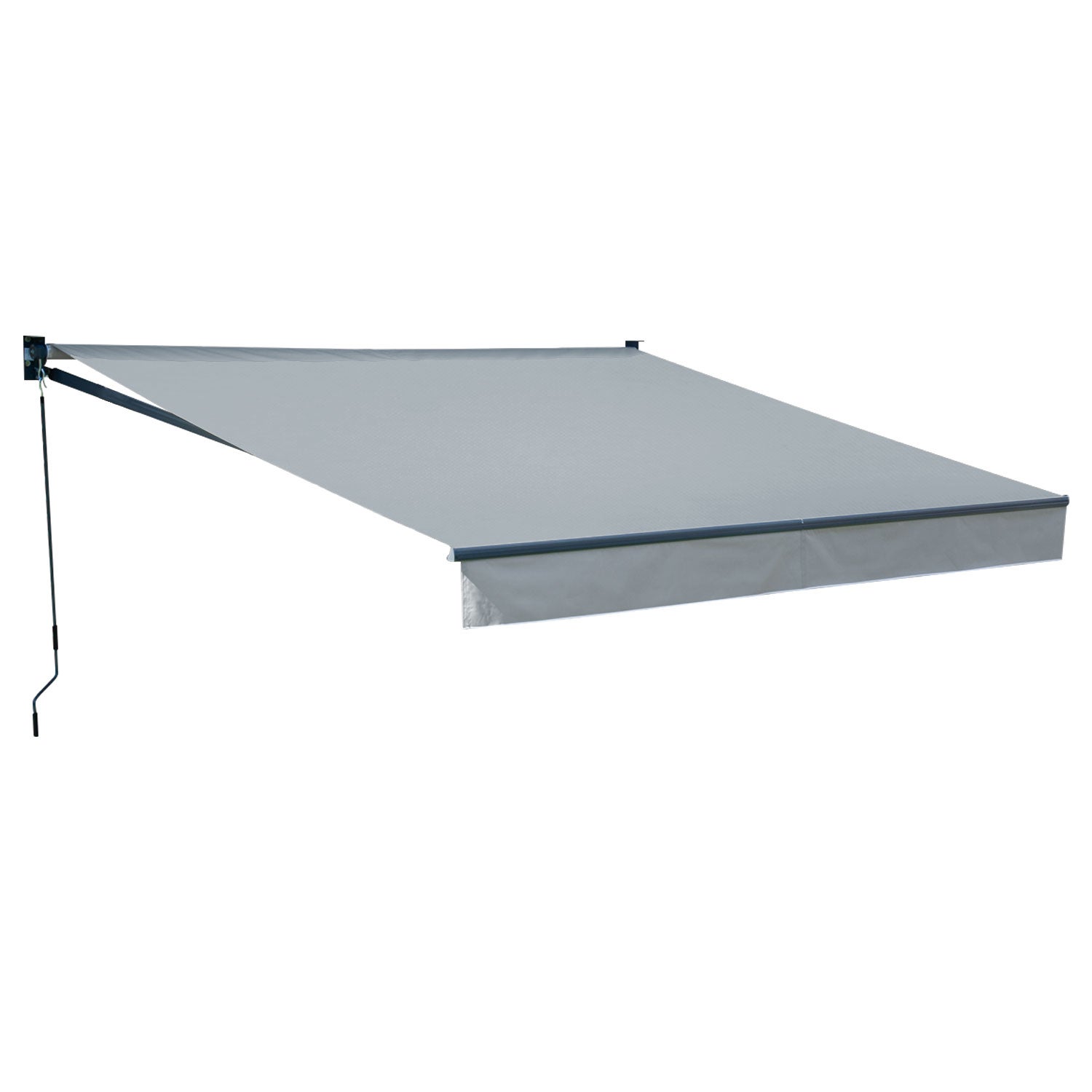 Tenda SAULE 3 5 3m Tessuto Grigio E Struttura Grigia Leroy Merlin