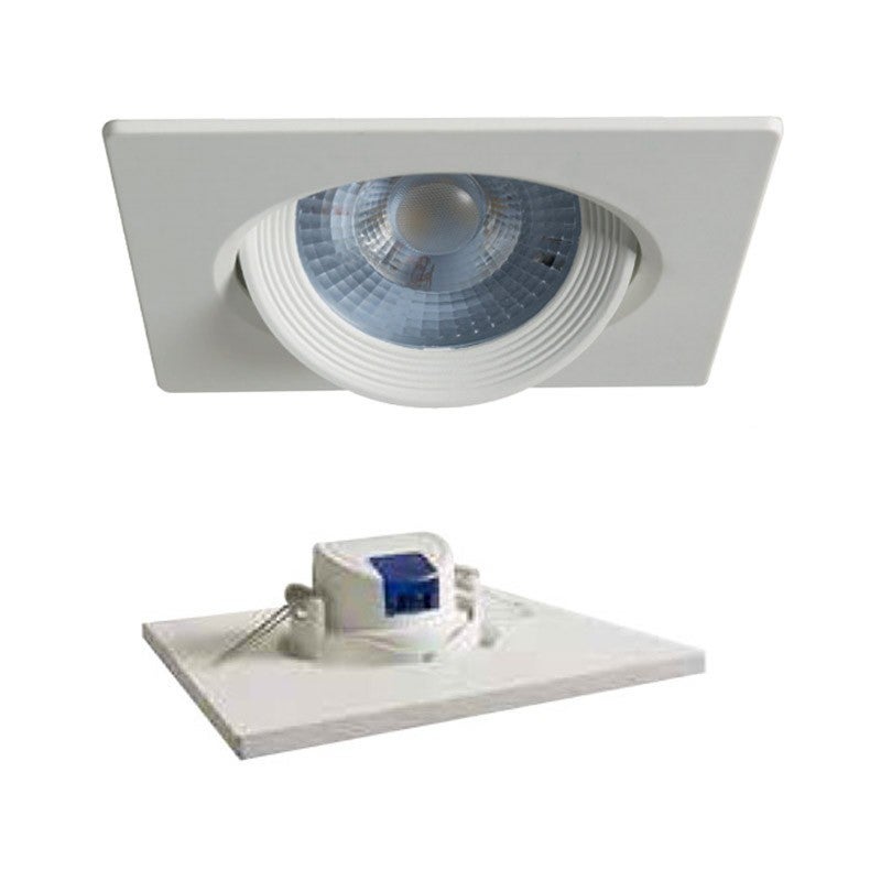 Duralamp Foco Empotrable Led Cuadrado W K Blanco Leroy Merlin