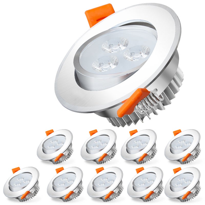 Lot De 10 Spots LED Encastrables Spot Encastrable LED 3W Equ 25W