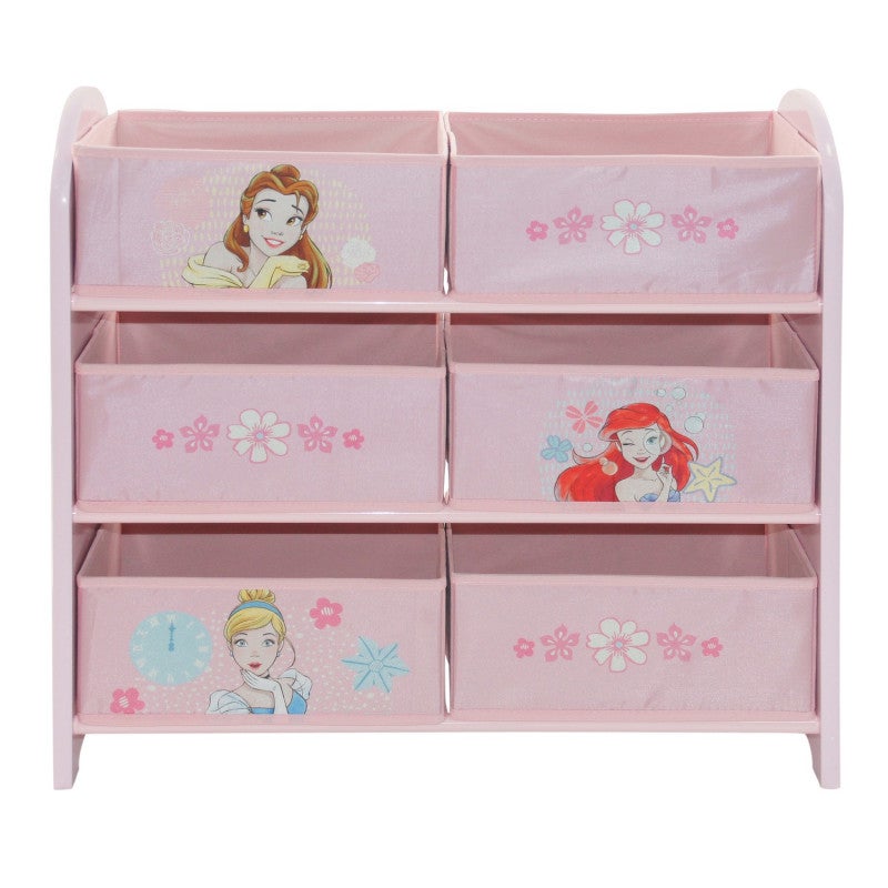 Meuble De Rangement Avec 6 Paniers Princesses Disney Rose Leroy