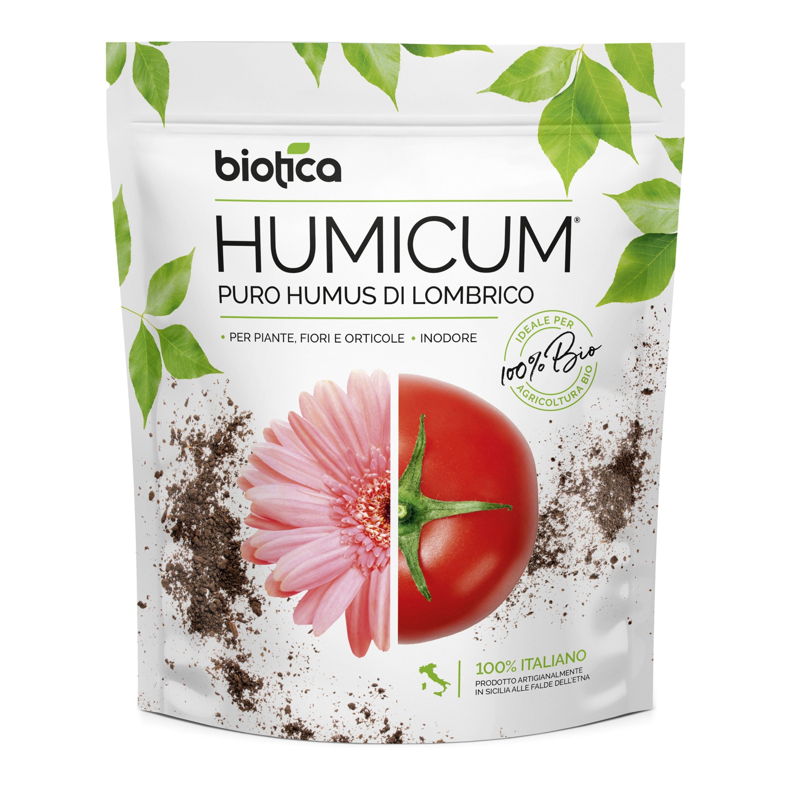 Biotica Humus Di Lombrico Biologico Humicum Litri