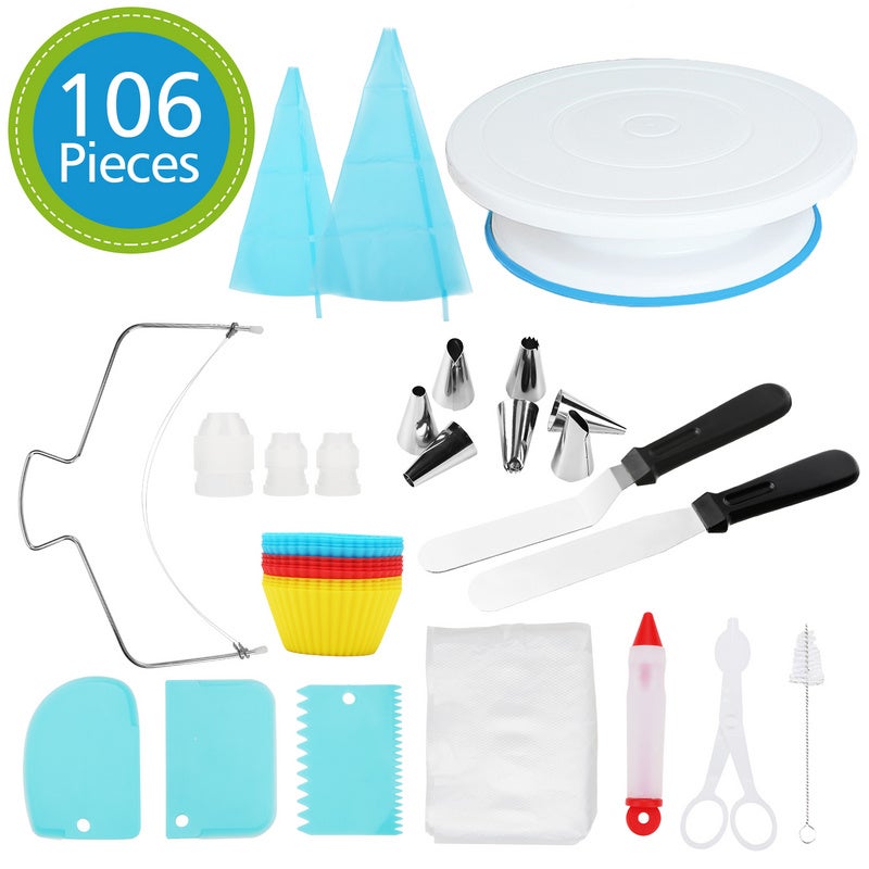 Kits de Décoration de Gâteaux pour Glaçag Plateau Tournant Gâteaux Kit