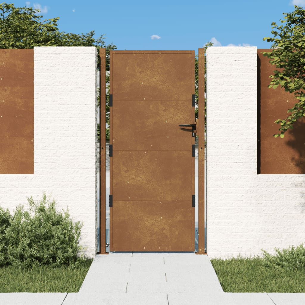 Portail De Jardin 105x180 Cm Acier Corten VidaXL Leroy Merlin