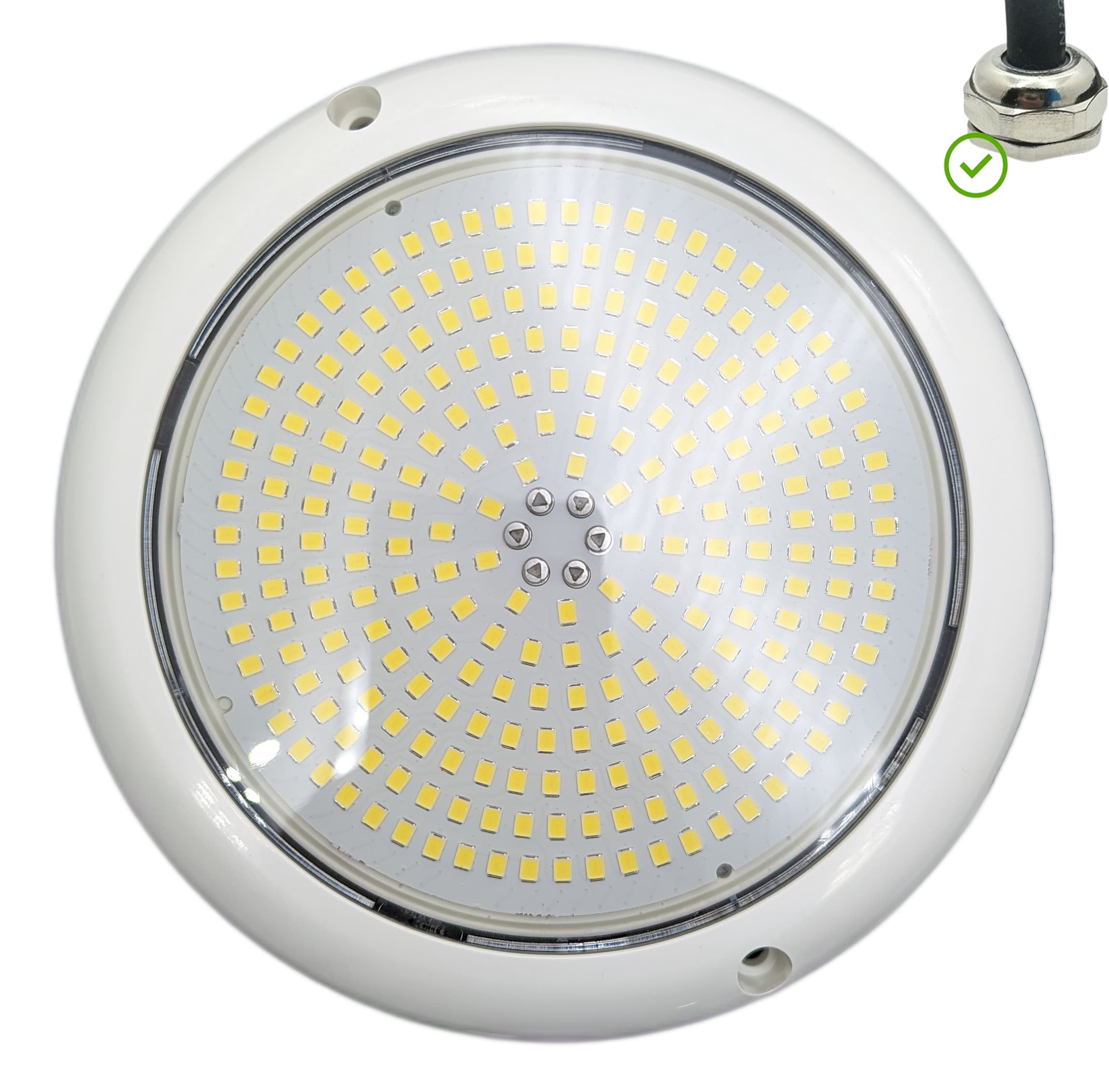 Foco Led Mini Para Piscina En Abs Blanco K Cm De Di Metro W