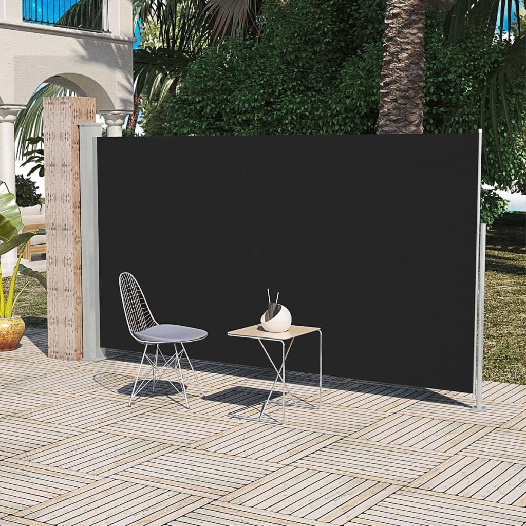 Vidaxl Toldo Lateral De Jard N O Terraza X Cm Negro Leroy Merlin