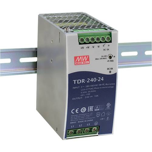 Mean Well Tdr Alimentation Rail Din V Dc A W Nbr De