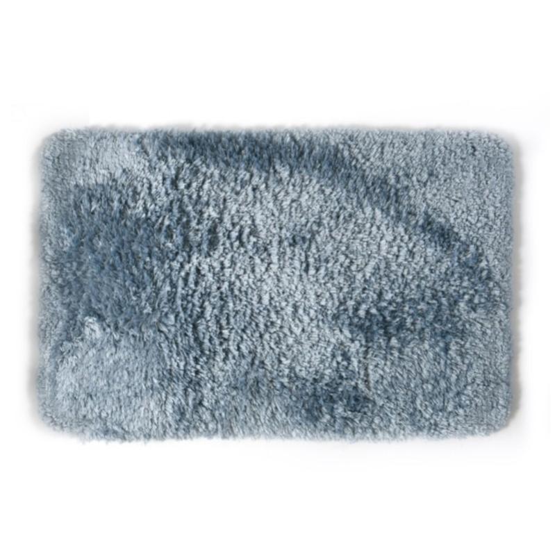 Spirella Tapis De Bain Microfibre FINO 60x90cm Bleu Leroy Merlin