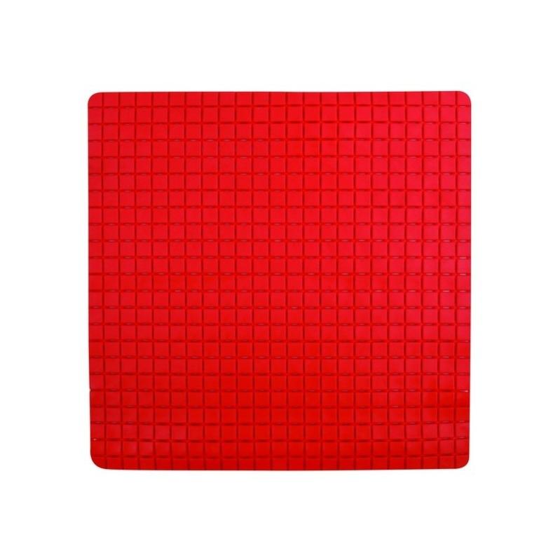 Tapis Fond De Douche Antid Rapant Caoutchouc Quadro X Cm Rouge Msv