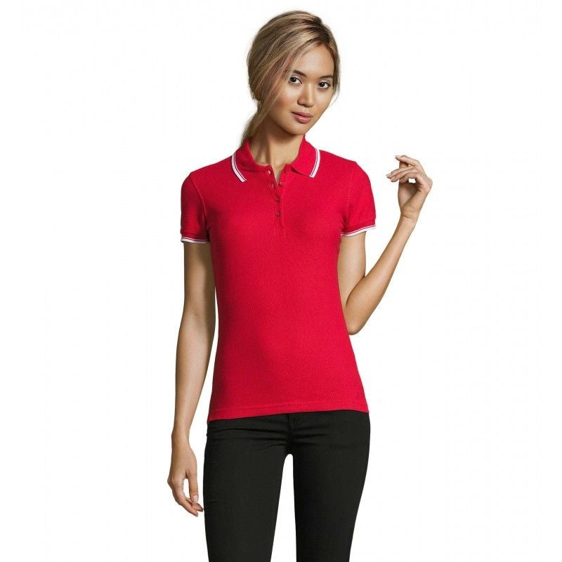 Sol S Polo Femme Practice Women Rouge S Leroy Merlin