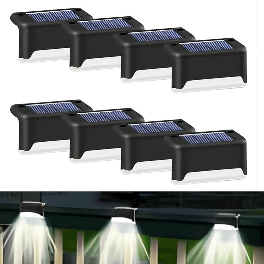 8X solaire LED pont lumières lampe de lumière blanche pour jardin